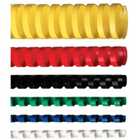 OPUS ib06CZA Plastikowe grzbiety do bindowania O. COMB /100/ 6mm czarne (25 kartek)