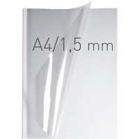 OPUS EASYCOVERA4DC1BIA50 Okadki O.easyCOVER Double Clear A4 1.5mm biay 50szt przer.15 kartek