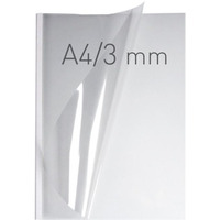 OPUS EASYCOVERA4DC3BIA40 Okadki O.easyCOVER Double Clear A4 3mm biay 40szt przer.30 kartek