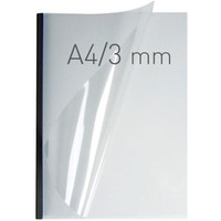 OPUS EASYCOVERA4DC3CZA40 Okadki O.easyCOVER Double Clear A4 3mm czarne 40szt przer. 30 kartek