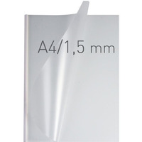 OPUS EASYCOVERA4DHM1BIA50 Okadki O.easyCOVER SemiMatt A4 1, 5mm biae 50szt pprzer.15 kartek